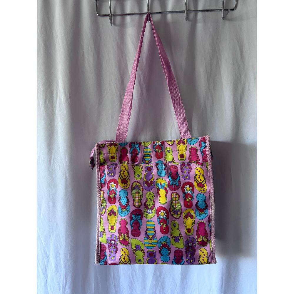 Cute Flip Flop Print Tote Bag